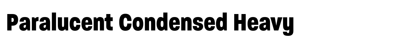 Paralucent Condensed Heavy image